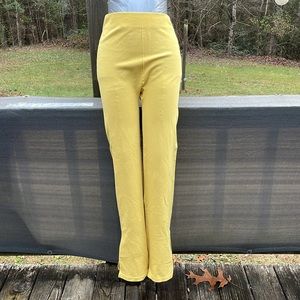Fabletics Yellow High-Waist Track Pants